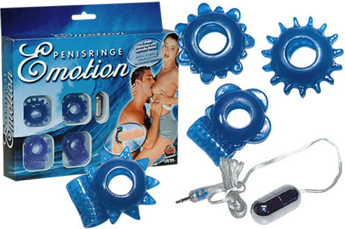 4 Cockrings Vibrants et Oeuf