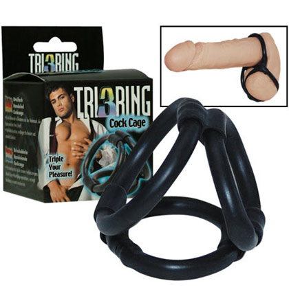 Triple cockring cage