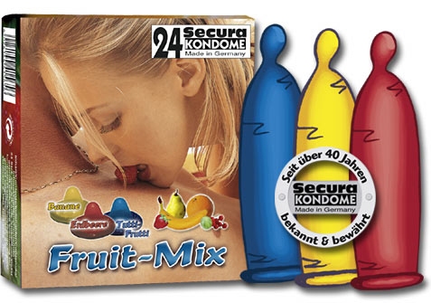 24 Pr�servatifs Aux Fruits Secura
