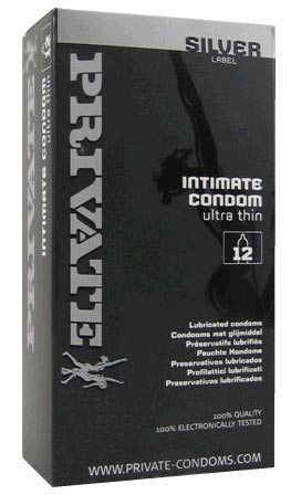 12 Preservatifs Private Sliver ultra fin Private Condoms