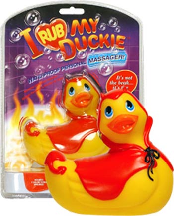 Canard Vibrant Diablotin Avec Cape Rouge