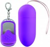 Oeuf vibrant t�l�command� 10 vitesses violet 8cm �3