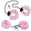 Lot Menottes Fourrure Rose