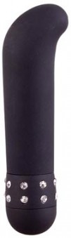 Vibro Point G Strass Noir