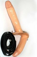 Double Gode Ceinture Cuir 15cm ø3 Double Gode Ceinture Cuir 15cm ø3