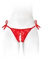 String Fendu Ajustable Rouge Stella TU