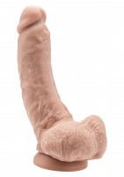Gode R&eacute;aliste avec Testicules 20cm &oslash;5