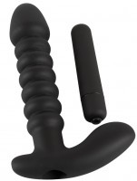 Vibromasseur Anal et Clitoridien 17cm ø3