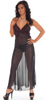 Robe Transparente Noire