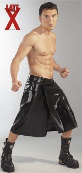 Kilt En Latex Noir
