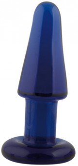 Plug Anal en Verre Bleu