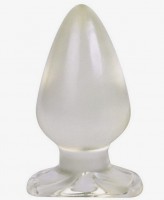 Gros Plug Anal Transparent 13cm ø6 Gros Plug Anal Transparent 13cm ø6