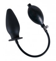 Anus Picket Gonflable Silicone Black 13cm ø9