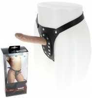 Gode Ceinture Anal Cuir 14cm ø3