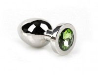 Buttplug Diamond Green Rosebud 6-8cm ø2,5-3