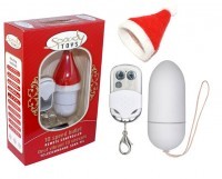Oeuf vibrant télécommandé 10 vitesses Noël 7cm ø3,5