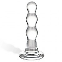 Plug Anal Triple Play Verre 8cm ø2,5