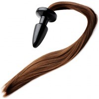 Plug Anal Queue de Cheval Brunette 10cm ø4