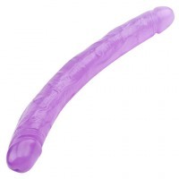 Gode Double Jelly Violet 33cm ø3,5