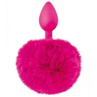 Plug Anal Queue de Lapin Fuchsia 12cm ø3