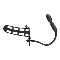 Gaine Pénis avec Plug Prostate 11,5cm ø3,5