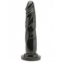 Gode Ventouse Noir Get Real 16cm ø3,5