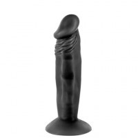 Gode Ventouse Noir Real Zack 16cm ø3,5