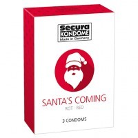 Préservatifs Santa's Coming Goût Fraise x3 Préservatifs Santa's Coming Goût Fraise x3
