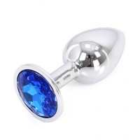 Buttplug Aluminium Bleu Small 6cm ø3