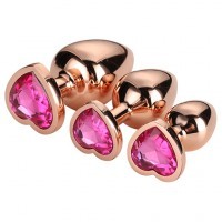 Coffret 3 Plugs Aluminium Cœurs Scintillants ø2,5-4,5 Coffret 3 Plugs Aluminium Cœurs Scintillants ø2,5-4,5