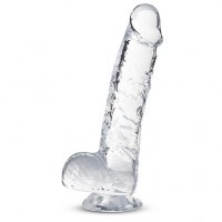 Gode Anal avec Testicules Crystal 15cm ø2.5