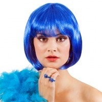 Perruque Cabaret Bleu Marine