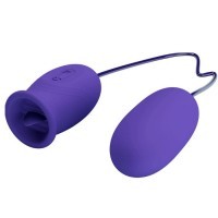 Double Stimulateur Vibrant Violet &oslash;3,5