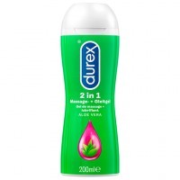 Massage et Lubrifiant Durex Play Aloe Vera 200mL