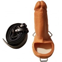 Gode Ceinture Creux Réel sans Testicules 17cm ø3,5