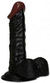 Godes Black Testicules Ventouses 17 cm