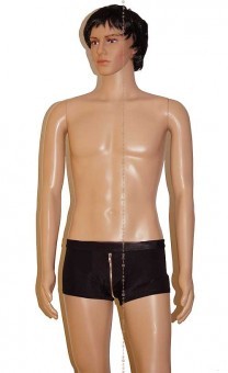 Boxer Noir Effet Mouill� Ouvert