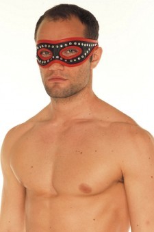 Loup Bicolore Avec Rivets