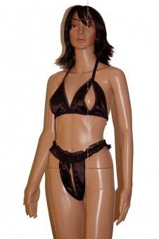 Ensemble String Ouvert Soutien Gorge Ouvert