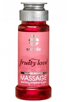 Huile Massage Fraise Vin Petillant Fruity Love 50mL