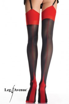 Bas Cubains Sexy Noirs et Rouges