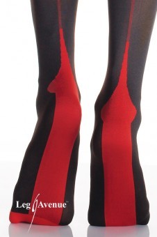 Bas Cubains Sexy Noirs et Rouges