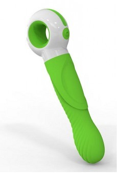 Vibromasseur Silicone Vert