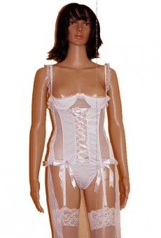 Guepiere � Voilette et String