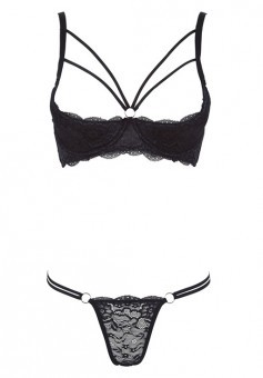 Ensemble Lingerie Push-up Semi Ouverte