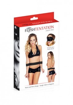 Sangle Taille et Poignets et Masque Fetish Tentation