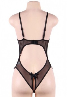 Body Ouvert Dentelle et Nuds Noir