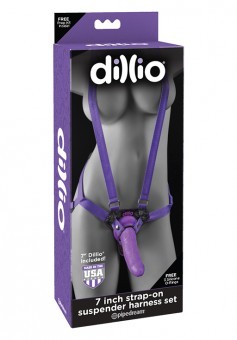 Strap On Dillio Suspender Harness 19cm ø5