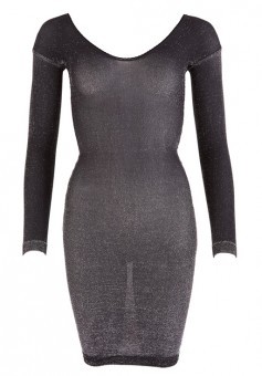 Robe Noire Reflet Argent