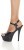 Chaussures Sexy Noires Avec Laniere